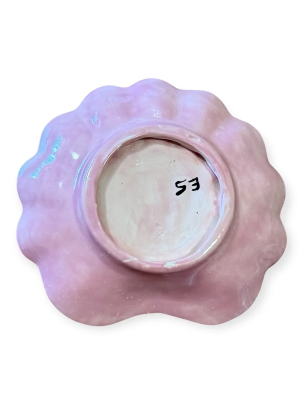 Pink Seashell-Shaped Vintage Trinket Tray or Soap Dish